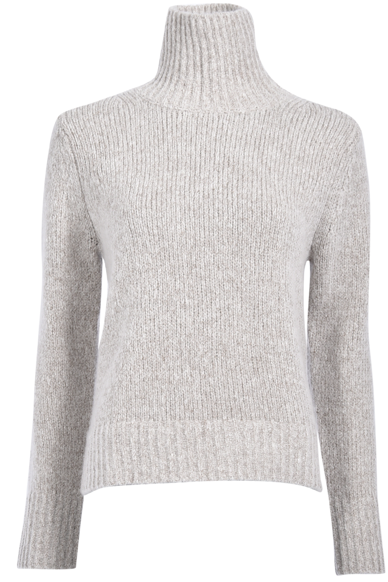 Stehkragenpullover aus Merino-Kaschmir-Mix von INSIEME.