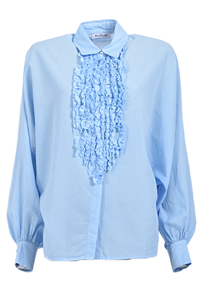 Rüschenbluse "Antonia slim ruffle" von SOSUE.