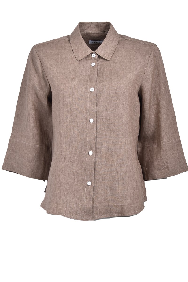 Leinenbluse mit 3/4-Arm von STEEN Collection.