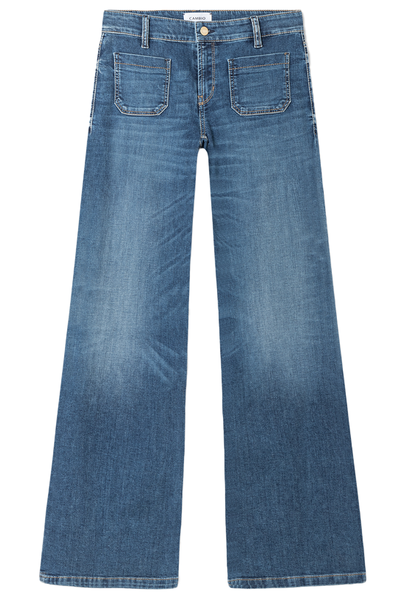 Jeans mit weitem, geradem Bein "Amara" von CAMBIO.