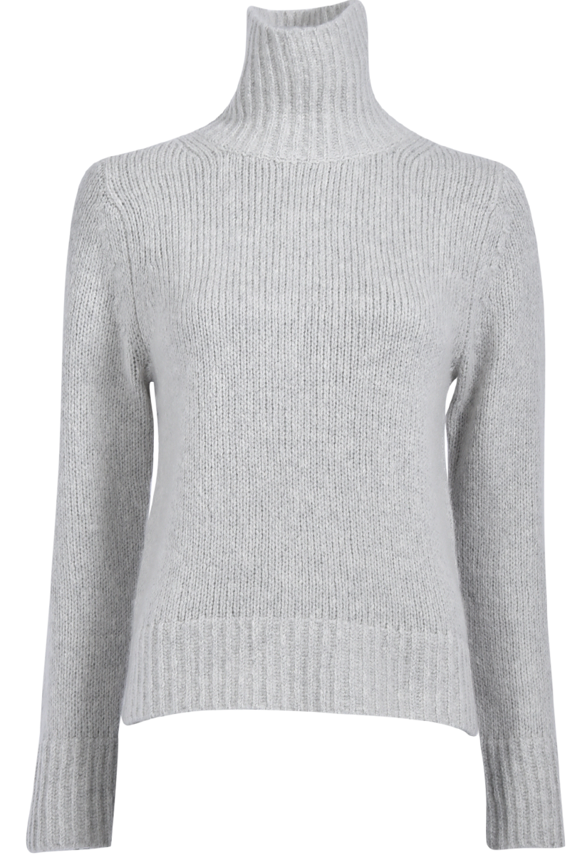 Stehkragenpullover aus Merino-Kaschmir-Mix von STEEN. Stehkragenpullover aus Merino-Kaschmir-Mix von STEEN.