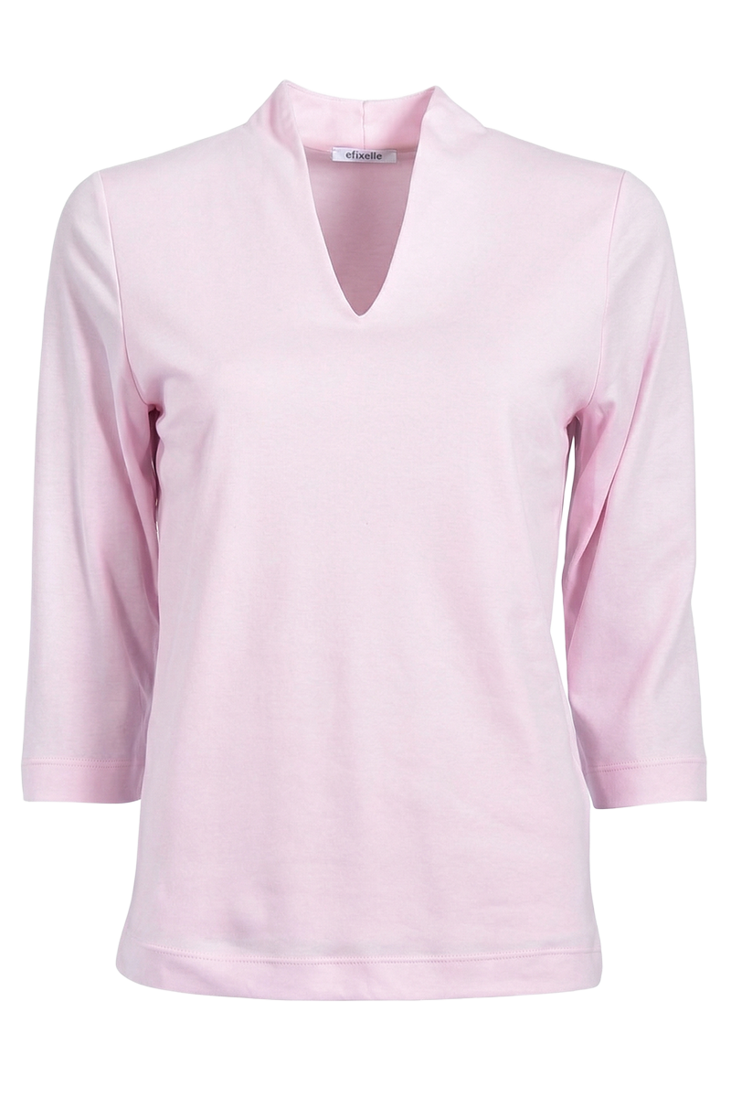 Kelchkragenshirt aus Baumwolle von EFIXELLE