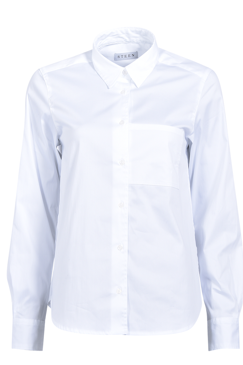Bluse in A-Linie mit Brusttasche von STEEN.
