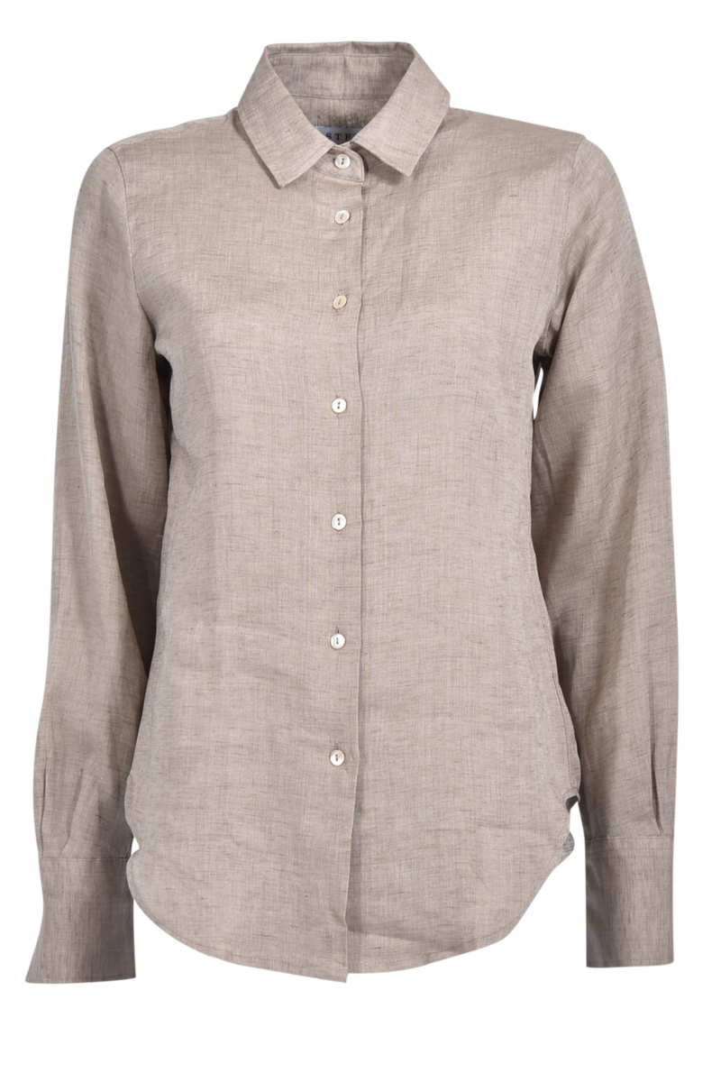 Unifarbende Leinenbluse von STEEN.