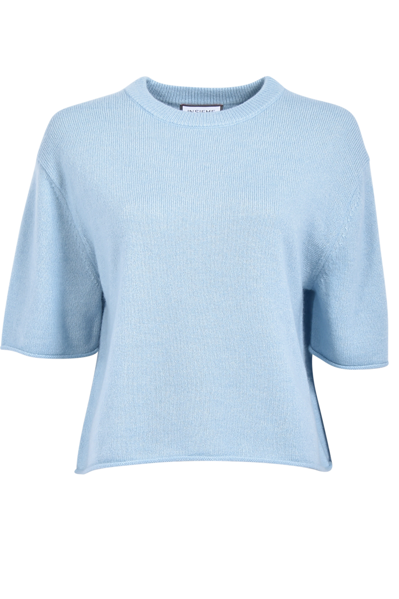 Rundhalspullover mit 3/4-Ärmeln von INSIEME.