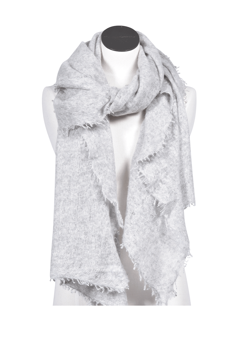 Edles Cashmere-Tuch von PUR SCHOEN, Silber Edles Cashmere-Tuch von PUR SCHOEN, Silber
