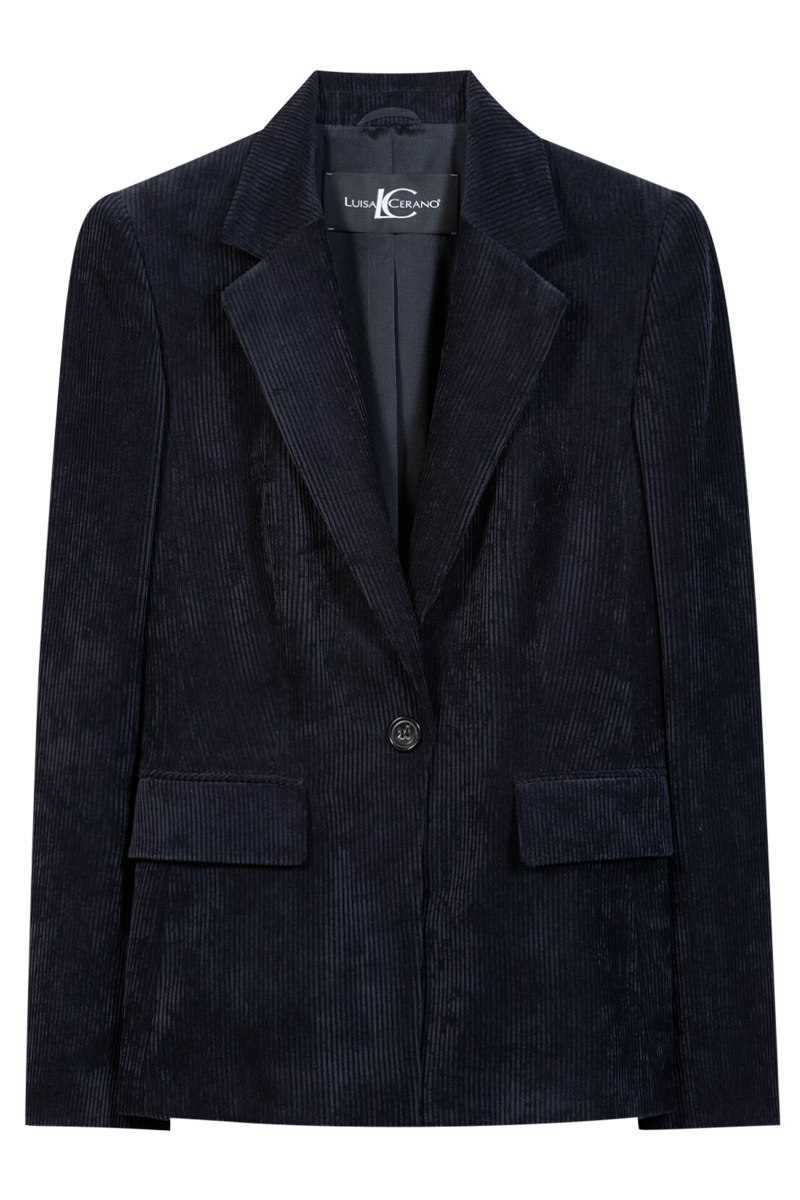 Cord-Ein-Knopf-Blazer von LLUISA CERANO.