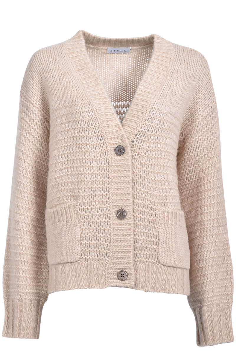 Lässiger Cardigan mit Maschen-Mix von STEEN