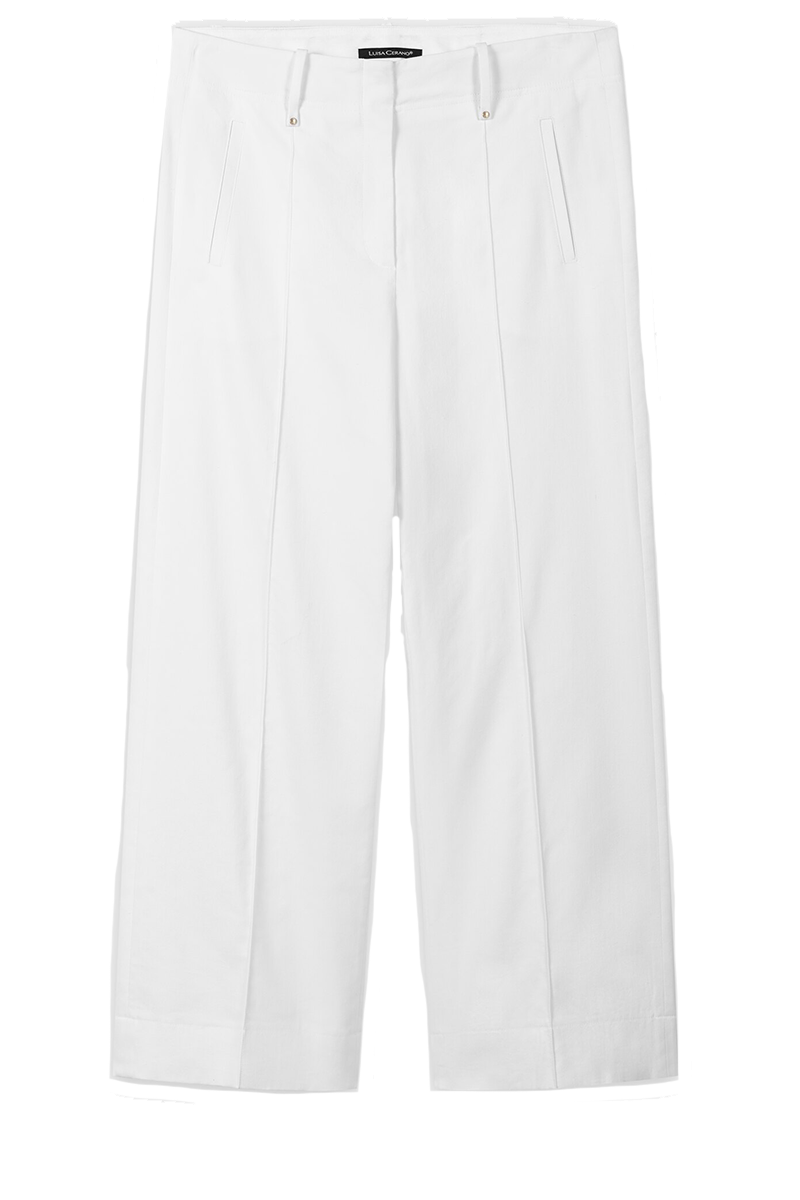 Twill-Wideleg-Pants von LUISA CERANO.