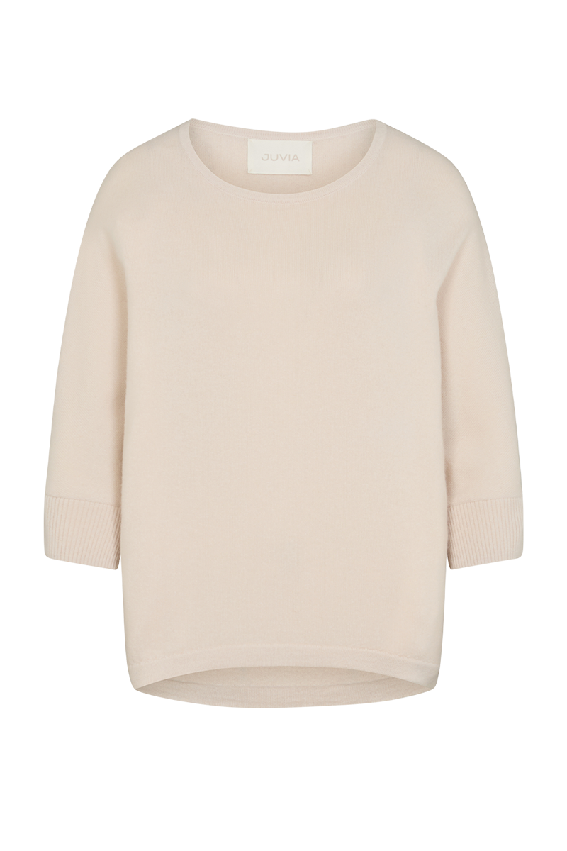 Rundhalspullover mit 1/2 Arm "Blanca" von JUVIA