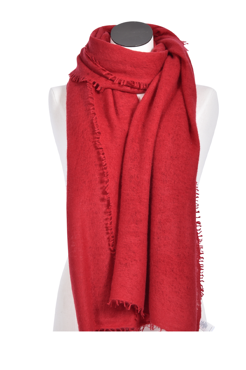 Edles Cashmere-Tuch von PUR SCHOEN, Lava Red Edles Cashmere-Tuch von PUR SCHOEN, Lava Red