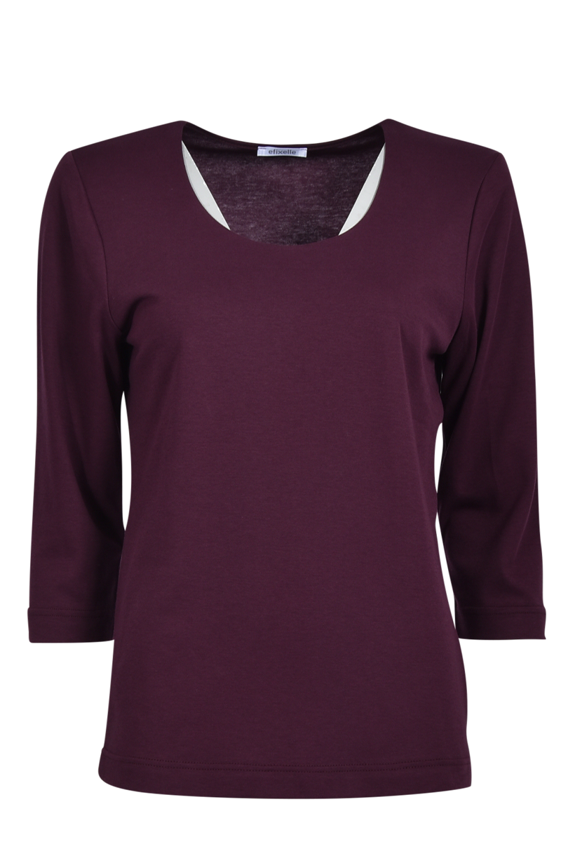 Kelchkragenshirt aus Baumwolle von EFIXELLE