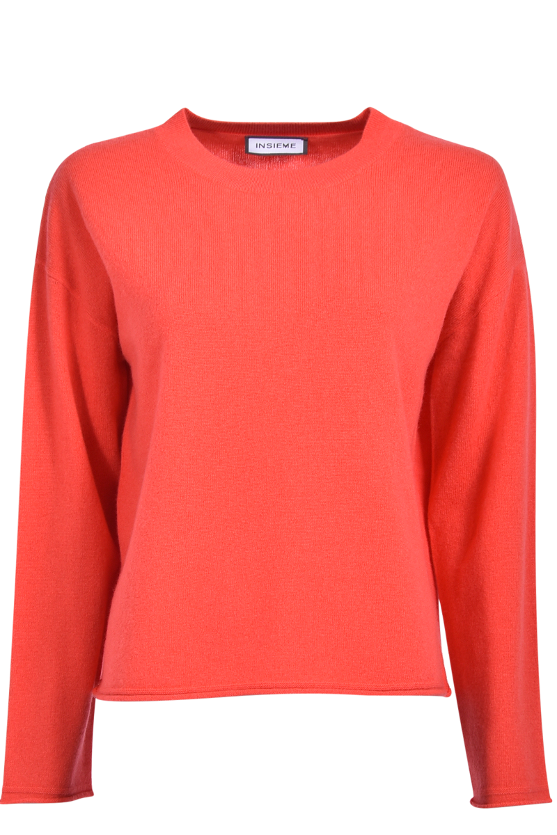 Rundhalspullover in klassischer Form von INSIEME