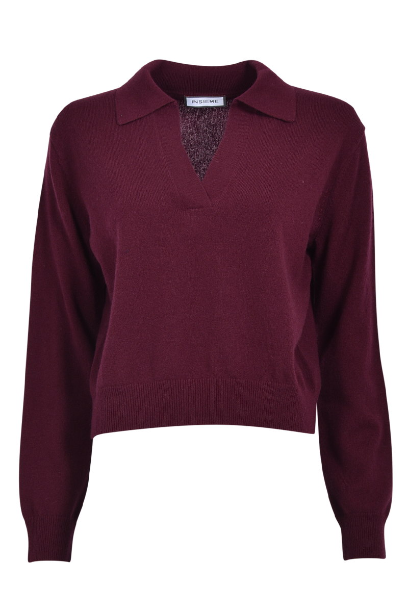 Pullover mit Polokragen aus reinem Kaschmir von INSIEME