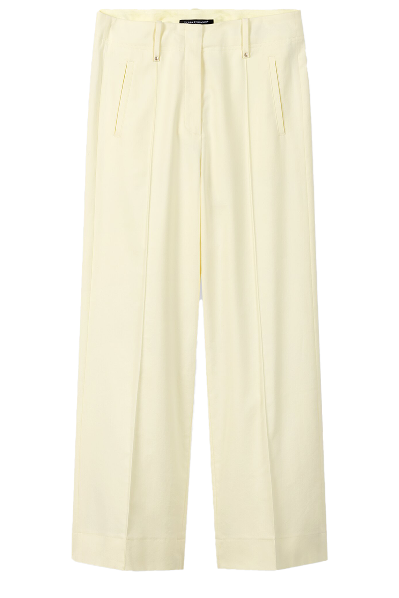Twill-Wideleg-Pants von LUISA CERANO.
