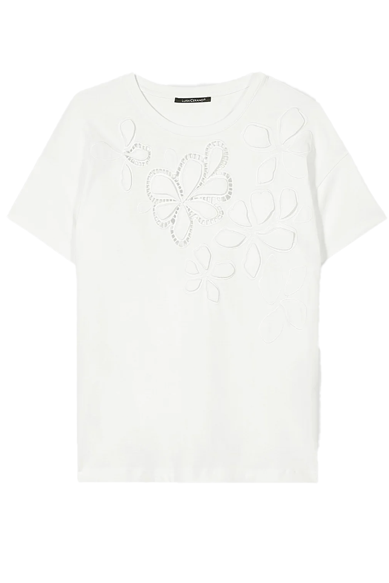 T-Shirt mit Blüten von LUISA CERANO.