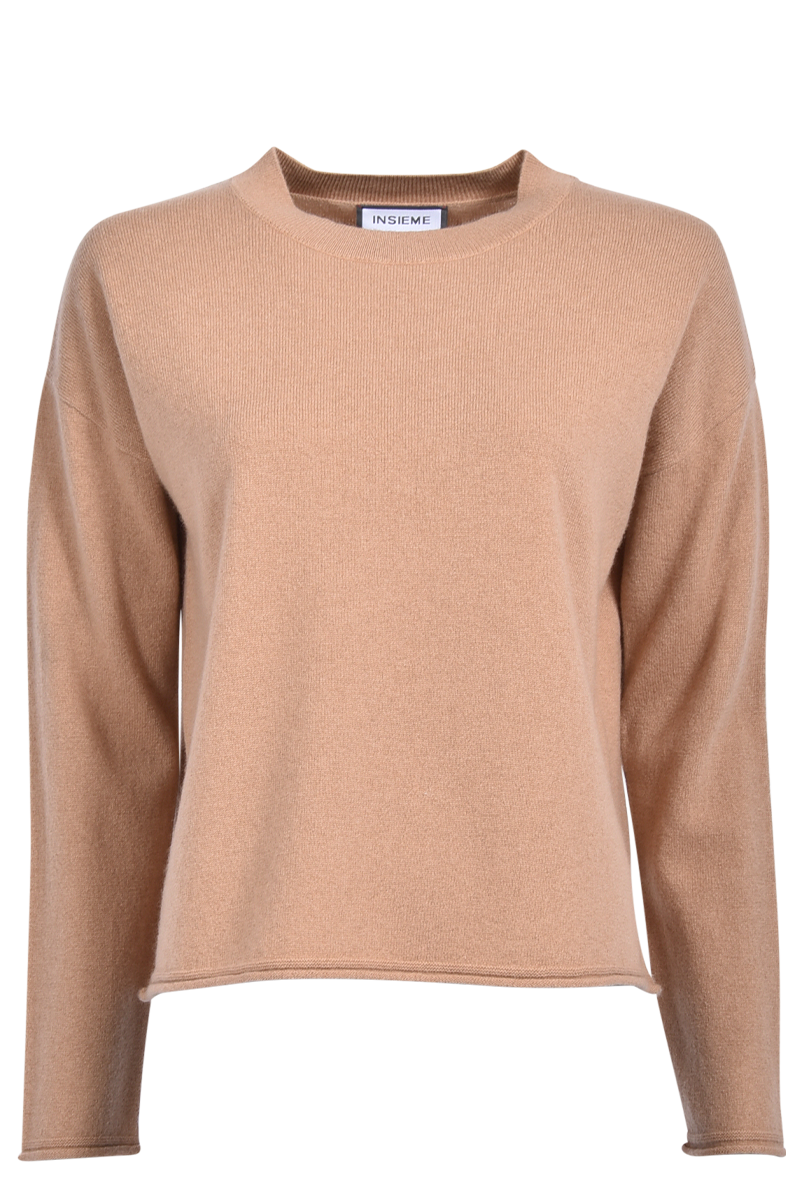 Rundhalspullover in klassischer Form von INSIEME