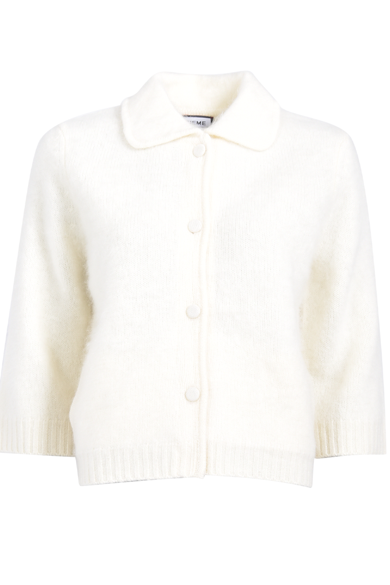 Strickjacke mit gebrushter Oberfläche von INSIEME.