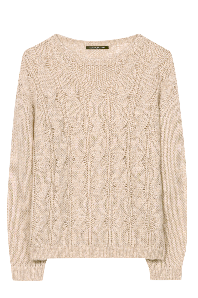 Zopf-Pullover von LUISA CERANO.