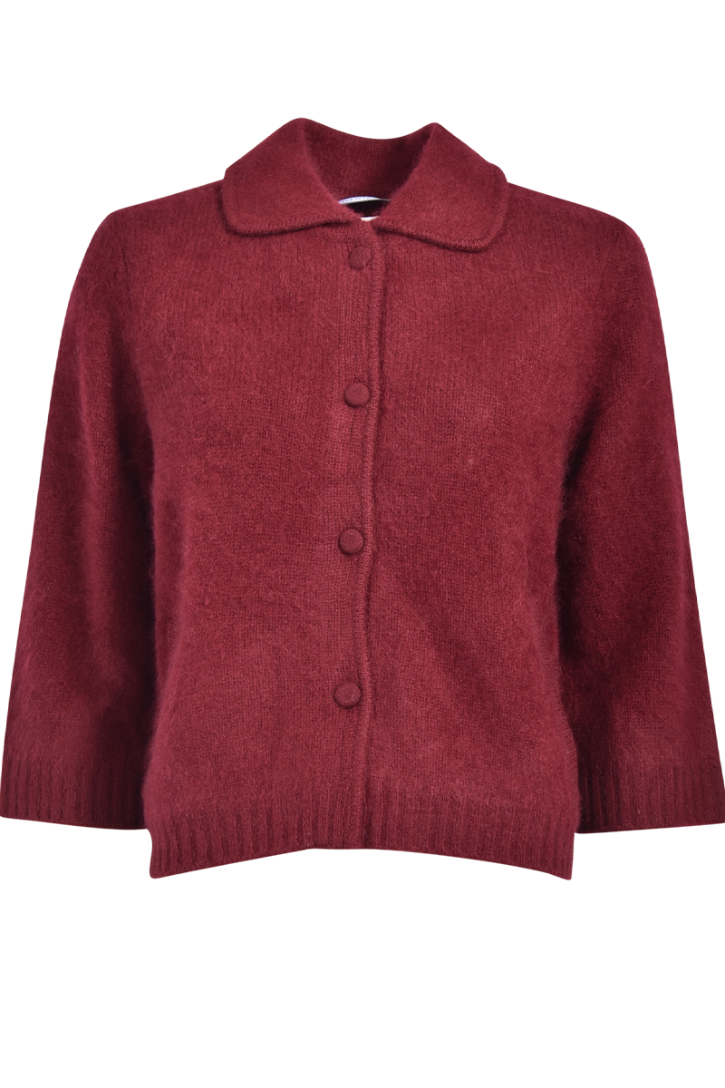Strickjacke mit gebrushter Oberfläche von INSIEME.