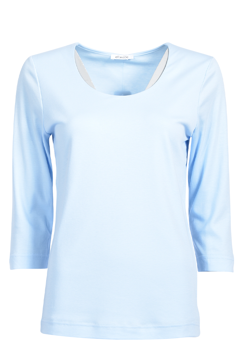 Rundhalsshirt aus Baumwolle von EFIXELLE.