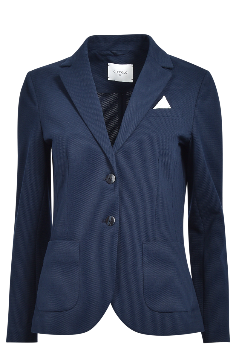 Taillierter Baumwollblazer mit Struktur von CIRCOLO