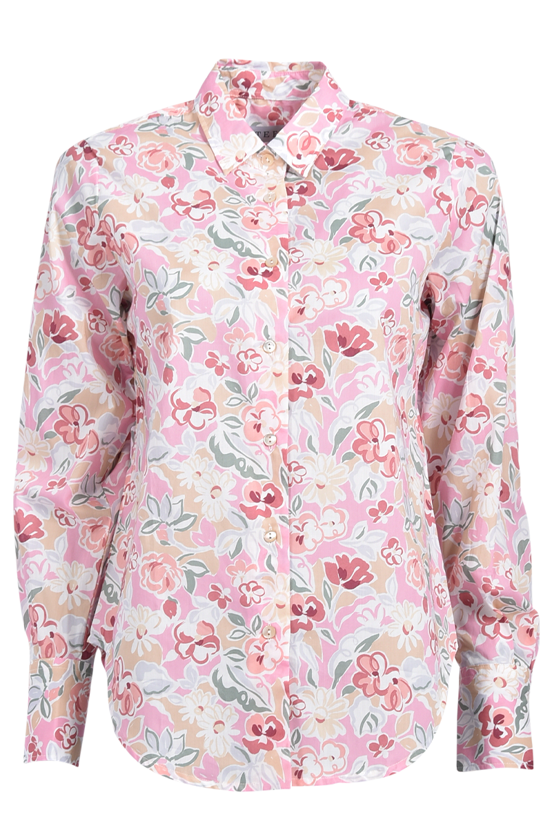 Hemdbluse mit großem Blumen-Muster von STEEN.