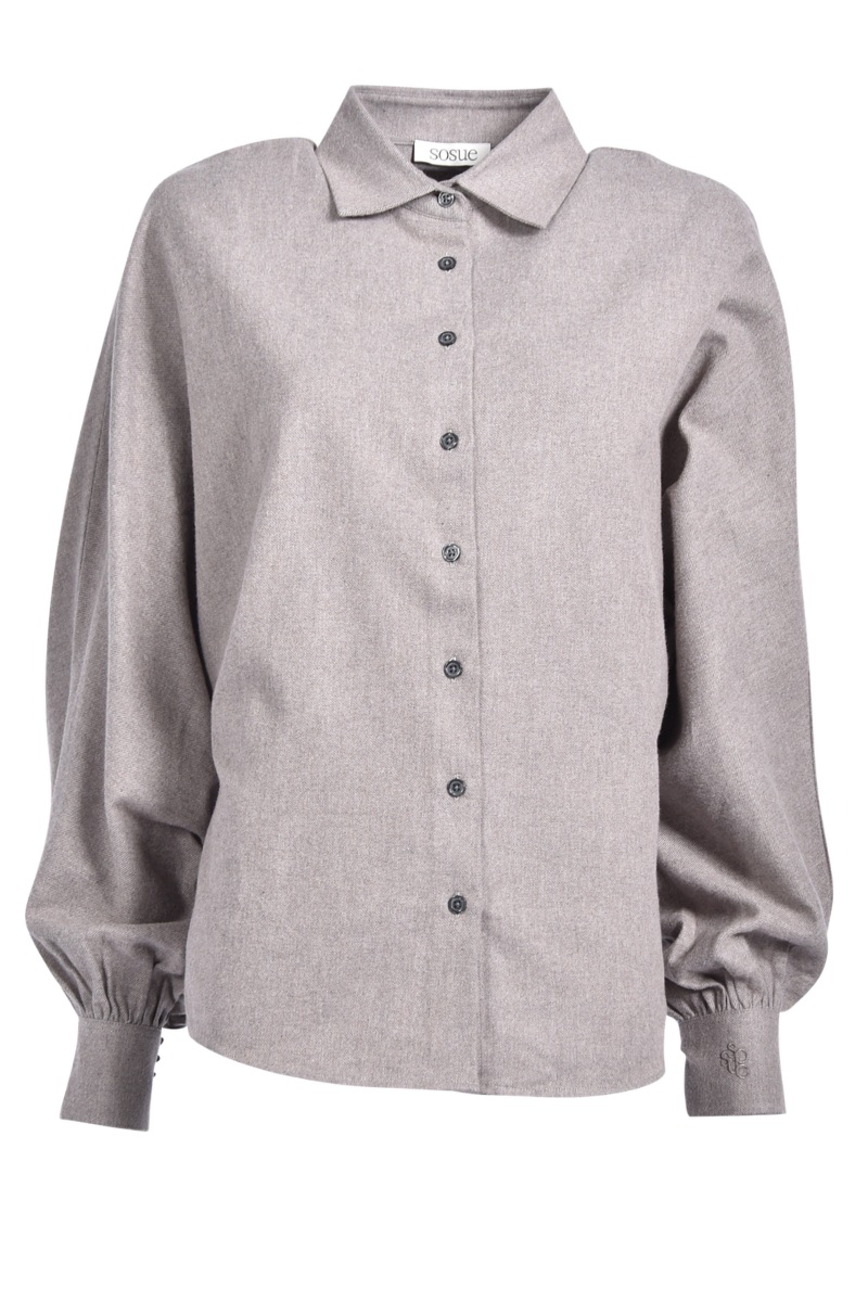 Antonia slim Flanellbluse von SOSUE.