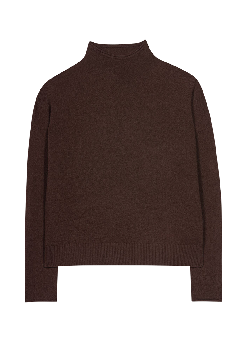 Stehkragen-Pullover aus Kaschmir-Mix von LUISA CERANO.