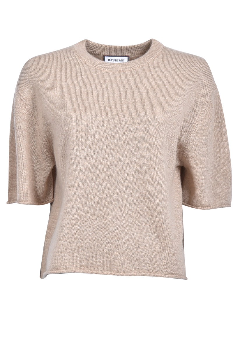 Rundhalspullover mit 3/4-Ärmeln von INSIEME.