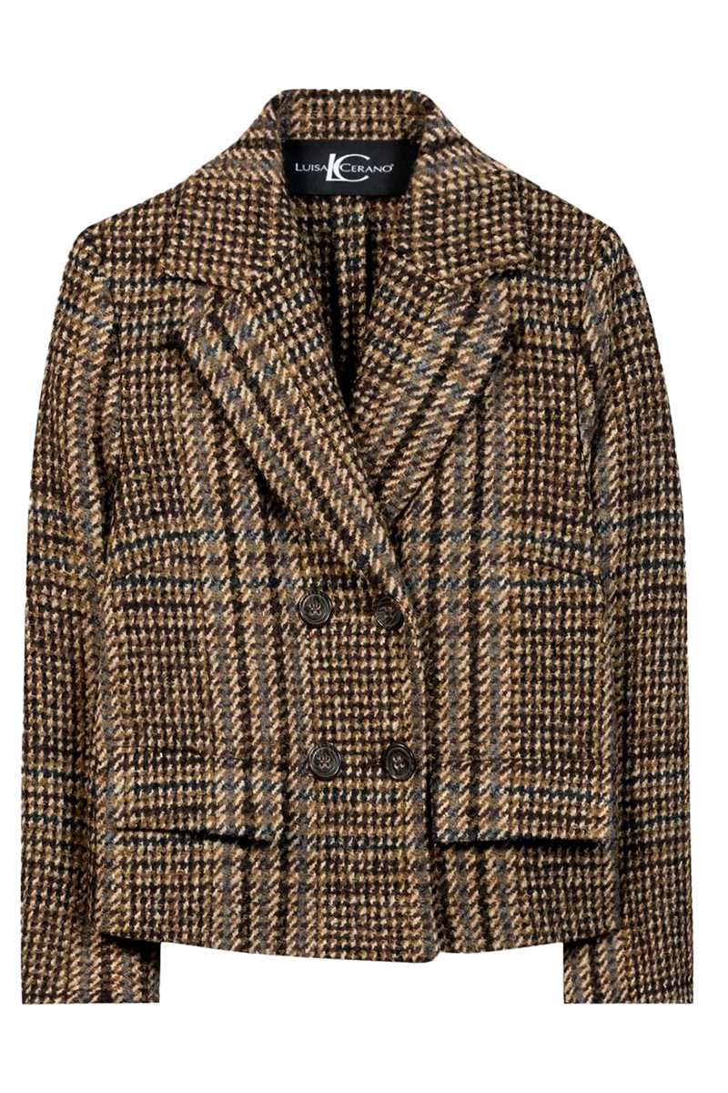 Karo-Cabanjacke von LUISA CERANO.