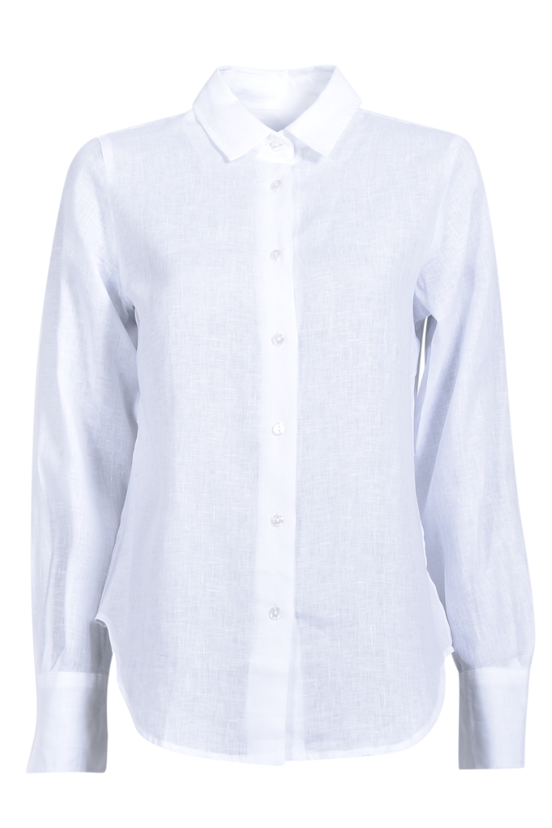 Unifarbende Leinenbluse von STEEN.