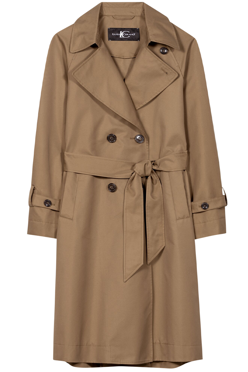 Gabardine-Trenchmantel von LUISA CERANO.