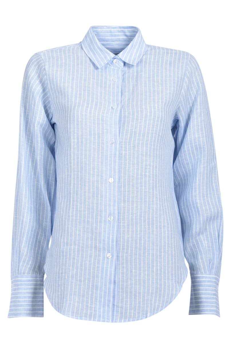 Gestreifte Leinenbluse von STEEN.