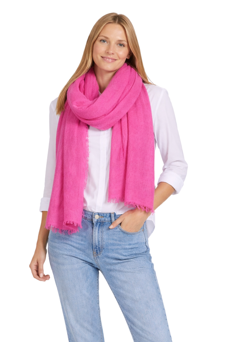 Edles Cashmere-Tuch von PUR SCHOEN, Pink