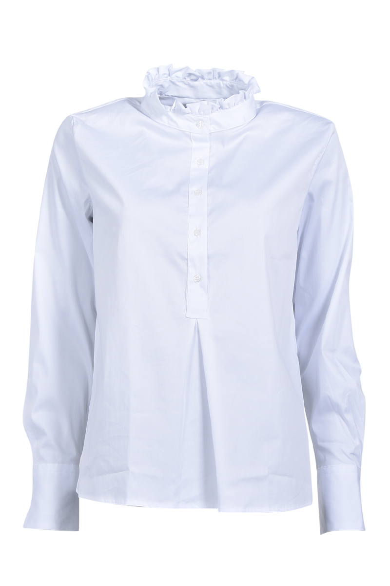 Polobluse mit Rüsche von STEEN