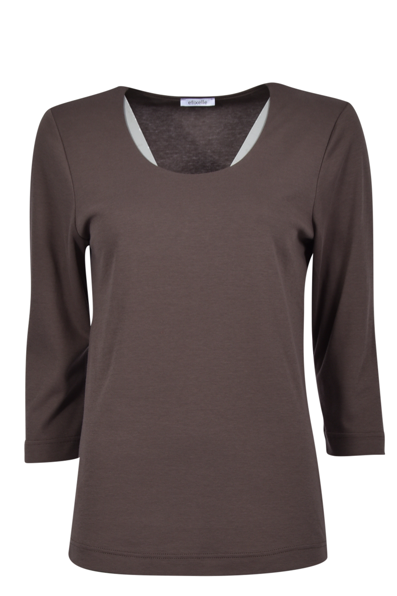 Rundhalsshirt aus Baumwolle von EFIXELLE