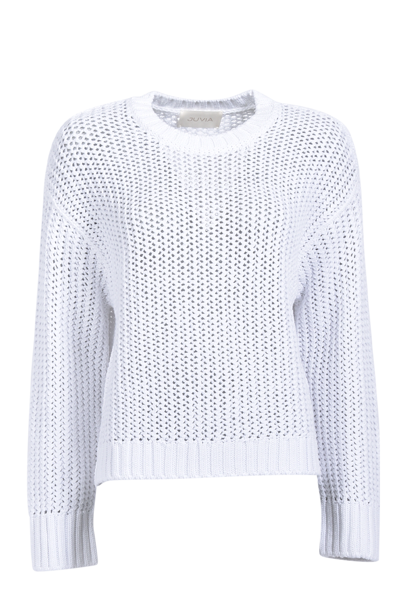 Lochstrick-Pullover "Kalani" von JUVIA.