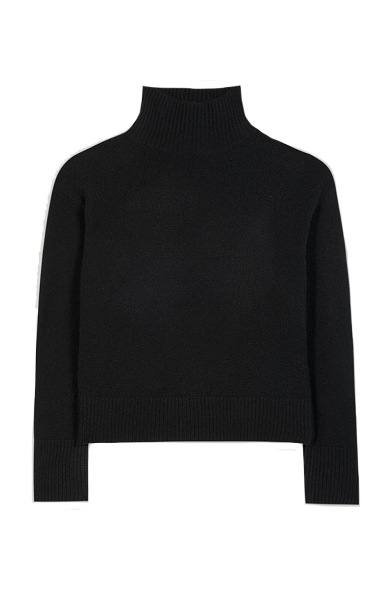 Stehkragen-Pullover von LUISA CERANO. Stehkragen-Pullover von LUISA CERANO.