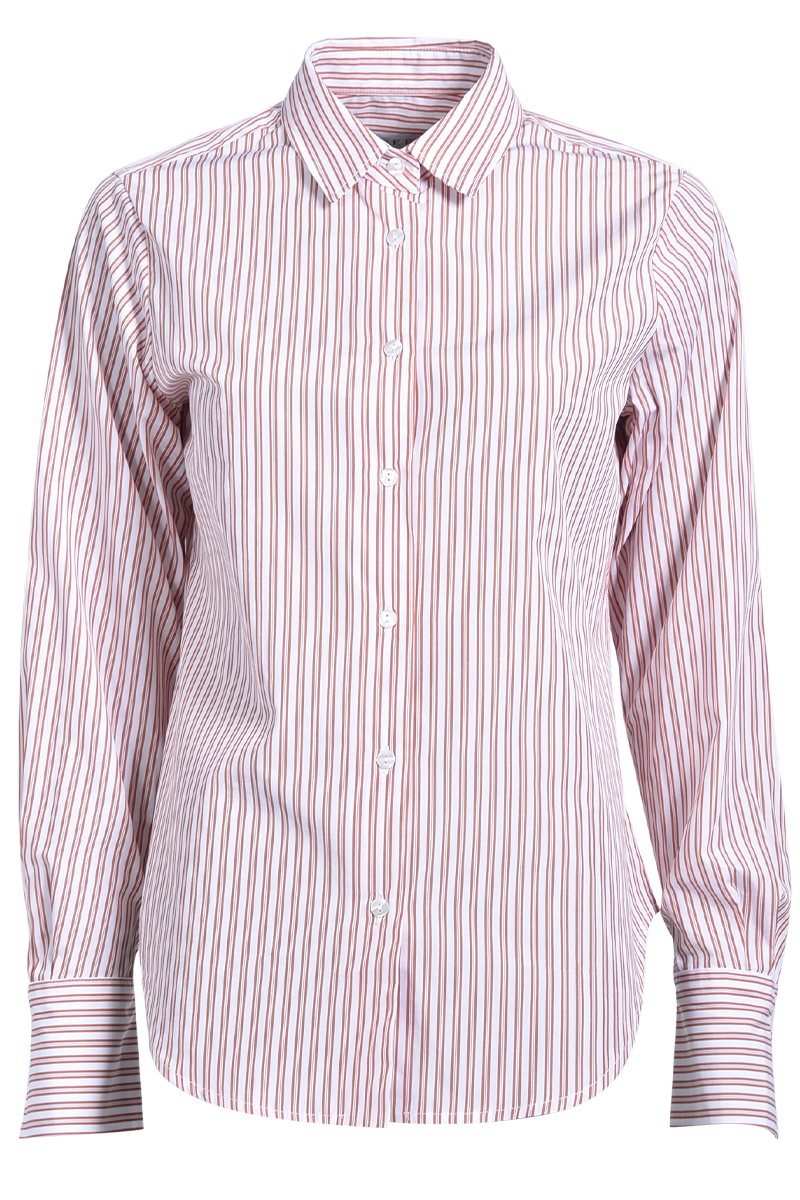 Bluse mit Multi-Streifen und langen Manschetten von STEEN.