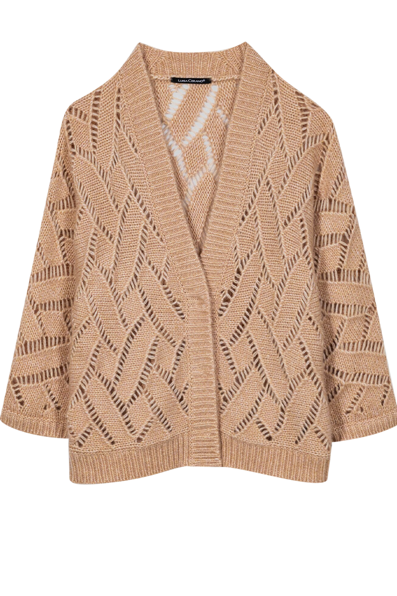 Cardigan aus Alpaka-Mix von LUISA CERANO.