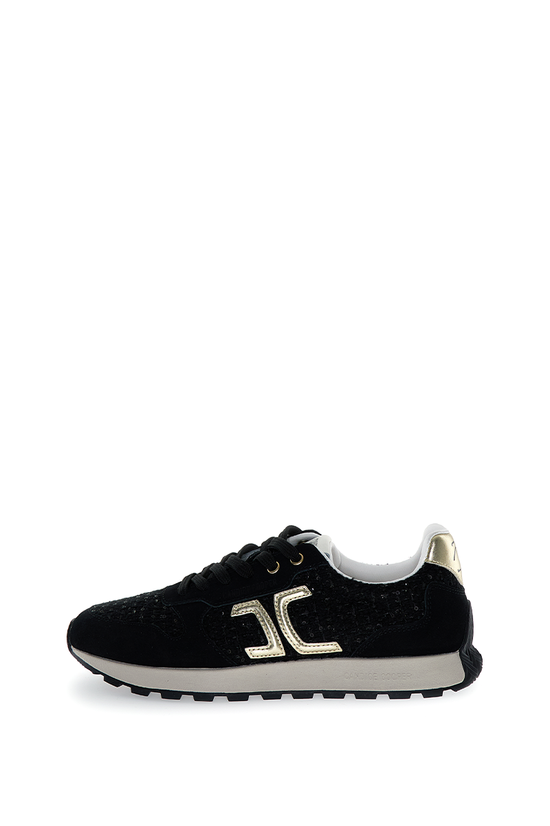 Sneaker aus Velourleder und technischen Stoff von CANDICE COOPER.