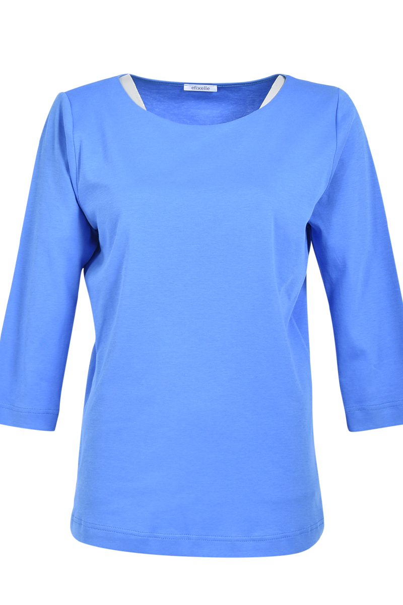 Baumwollshirt mit U-Boot-Ausschnitt von EFIXELLE
