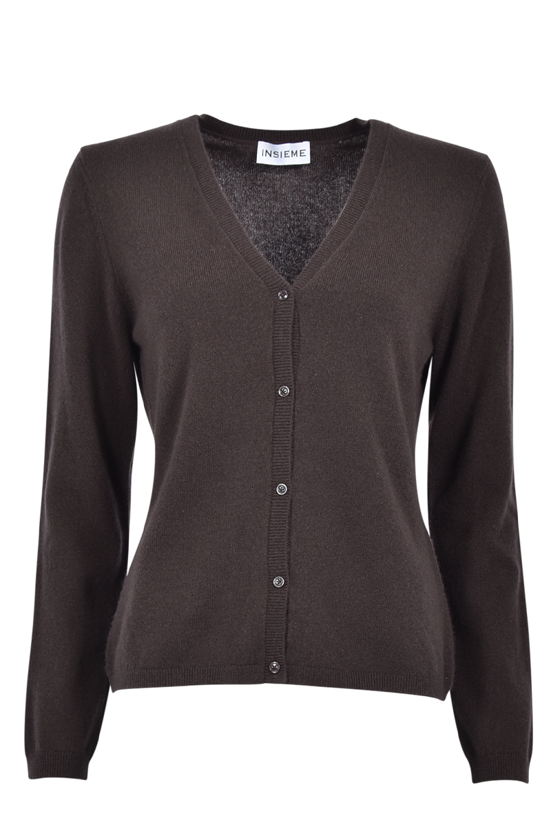 Klassischer Cardigan aus 100% Kaschmir von INSIEME.