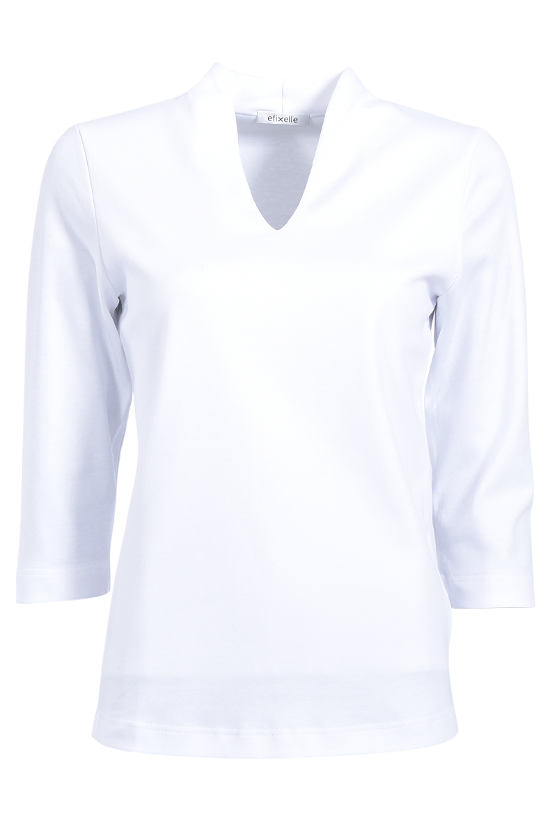 Kelchkragenshirt aus Baumwolle von EFIXELLE