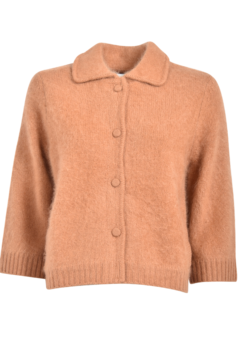 Strickjacke mit gebrushter Oberfläche von INSIEME.