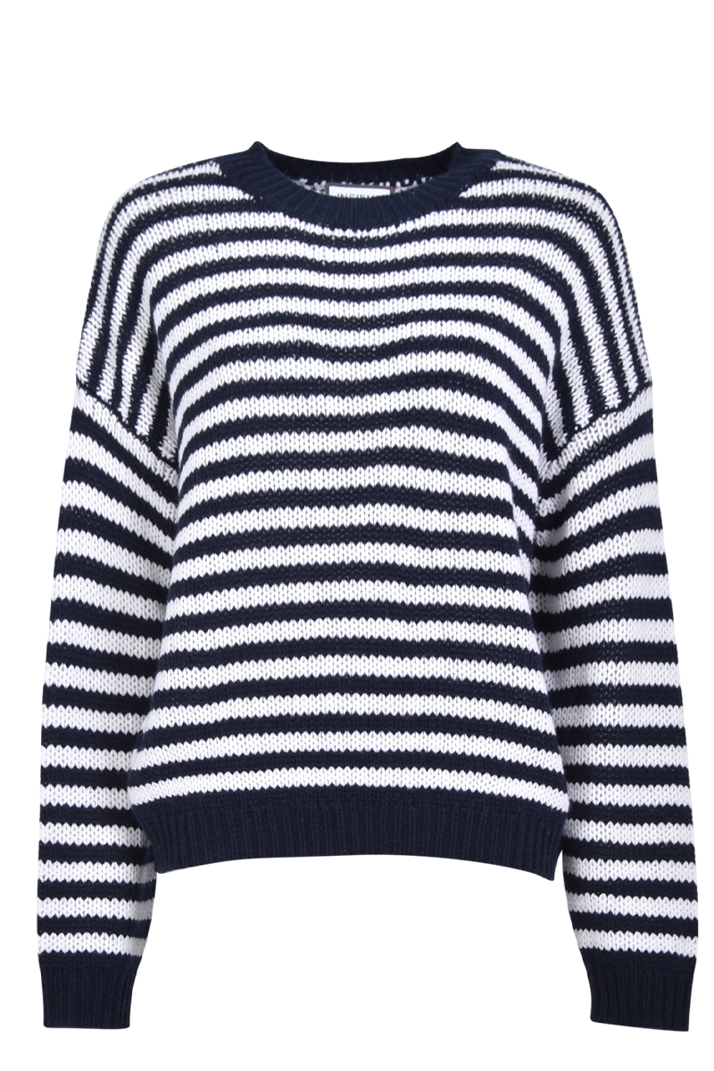 Streifenpullover mit offenen Maschen von INSIEME.