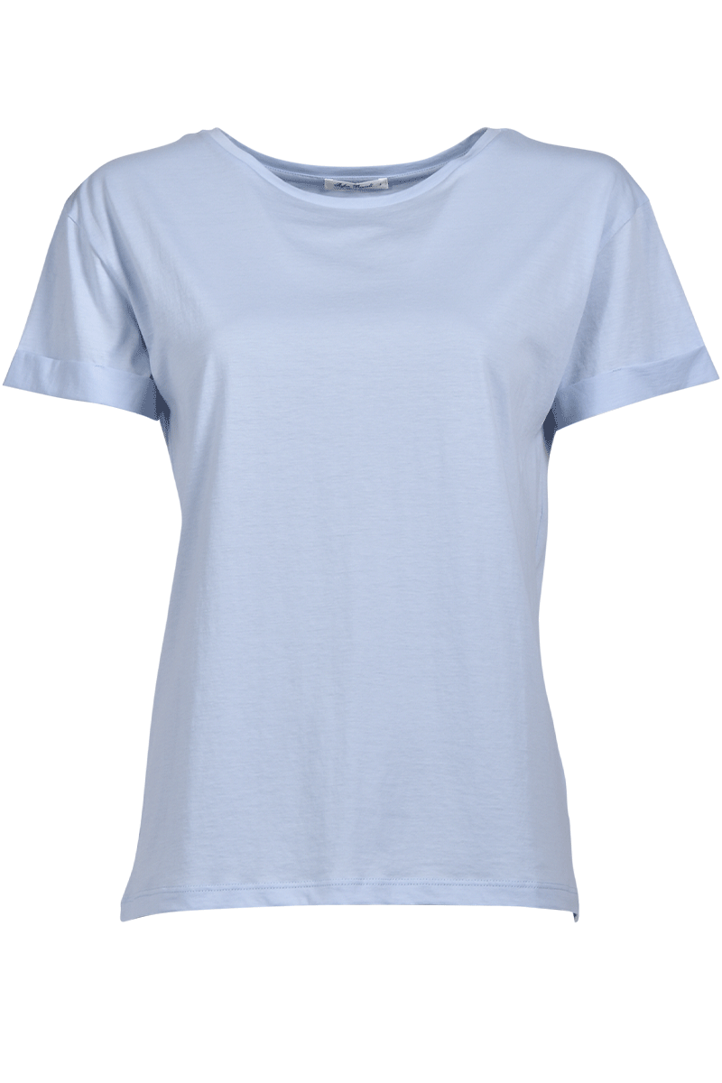 Rundhalsshirt  mit Aufschlag von STEFAN BRANDT